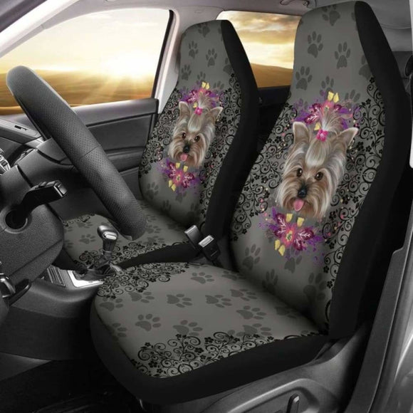 Paw Yorkie Car Seat Covers 161012 - YourCarButBetter