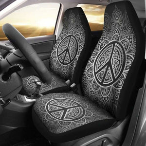 Peace & Love Car Seat Covers 221205 - YourCarButBetter