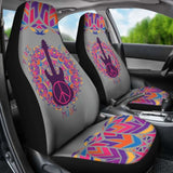 Peace Love Music Car Seat Covers 221205 - YourCarButBetter