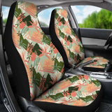 Peach Green And Coral Palm Tree Pattern Car Seat Covers 153908 - YourCarButBetter