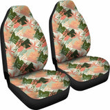 Peach Green And Coral Palm Tree Pattern Car Seat Covers 153908 - YourCarButBetter