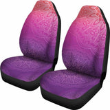 Peach Pink & Purple Gradient Mandalas Car Seat Covers 105905 - YourCarButBetter