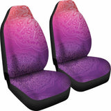 Peach Pink & Purple Gradient Mandalas Car Seat Covers 105905 - YourCarButBetter