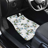 Peacock Feather Pattern Front And Back Car Mats 181703 - YourCarButBetter