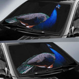 Peafowl Peacock 4K Car Sun Shade 085424 - YourCarButBetter