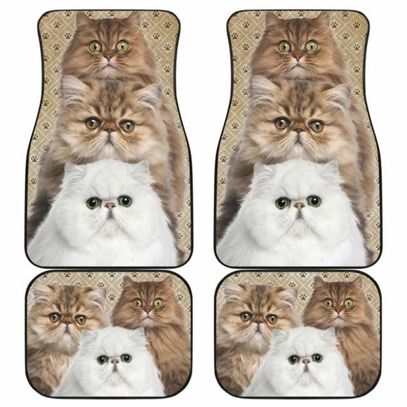 Persian Cat Car Floor Mats Funny For Persian Cat Lovers 112428 - YourCarButBetter