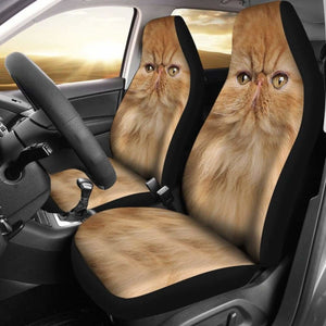 Persian Cat Car Seat Covers Cute Cat Face 112428 - YourCarButBetter