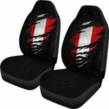 Peru In Me Car Seat Covers - Special Grunge Style (Set Of Two) 232125 - YourCarButBetter
