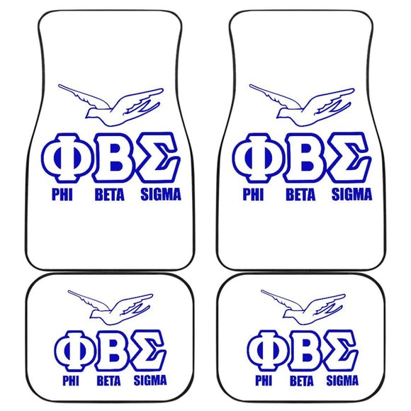 Phi Beta Sigma Car Decor Gifts Car Floor Mats 210803 - YourCarButBetter