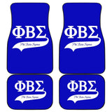 Phi Beta Sigma Crest Car Floor Mats 210803 - YourCarButBetter