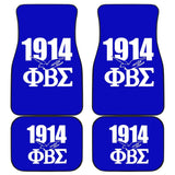 Phi Beta Sigma Fraternity 1914 Car Floor Mats 210803 - YourCarButBetter