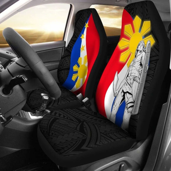Philippines Car Seat Covers - King Lapu-Lapu Polynesian Pattern - 105905 - YourCarButBetter