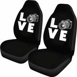 Photography Camera Love Car Seat Covers 195016 - YourCarButBetter