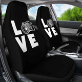 Photography Camera Love Car Seat Covers 195016 - YourCarButBetter