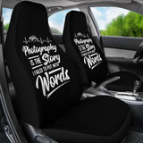 Photography is the Story I Fail to Put Into Words Car Seat Covers 213005 - YourCarButBetter