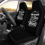 Photography is the Story I Fail to Put Into Words Car Seat Covers 213005 - YourCarButBetter