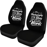 Photography is the Story I Fail to Put Into Words Car Seat Covers 213005 - YourCarButBetter
