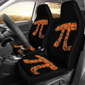 Pi Pumpkin Halloween Car Seat Covers 102802 - YourCarButBetter