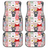 Pig Pattern Print Design 02 Front And Back Car Mats 221205 - YourCarButBetter