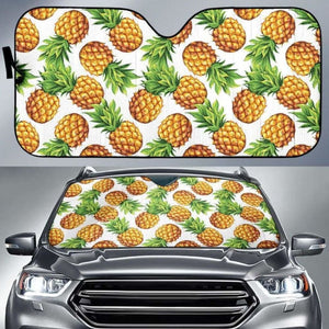 Pineapples Design Pattern Car Auto Sun Shades 460402 - YourCarButBetter