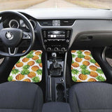 Pineapples Design Pattern Front And Back Car Mats 174914 - YourCarButBetter