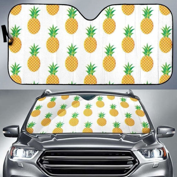 Pineapples Pattern Car Auto Sun Shades 460402 - YourCarButBetter