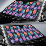 Pineapples Pattern Zigzag Background Car Auto Sun Shades 460402 - YourCarButBetter