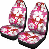 Pink Aloha Flowers Car Seat Covers 153908 - YourCarButBetter