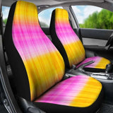 Pink And Yellow Tie Dye Car Seat Covers Seat Protectors 154230 - YourCarButBetter
