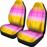 Pink And Yellow Tie Dye Car Seat Covers Seat Protectors 154230 - YourCarButBetter