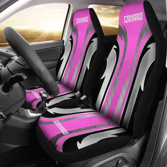 Pink Black Camaro White Letter Car Accessories Car Seat Covers 210603 - YourCarButBetter