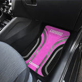 Pink Black Camaro White Letter Car Floor Mats 210603 - YourCarButBetter