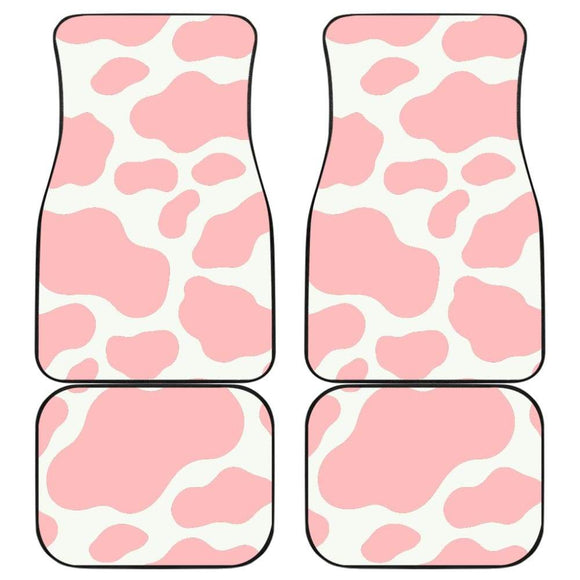 Pink Cow Pattern Print Car Floor Mats 211206 - YourCarButBetter