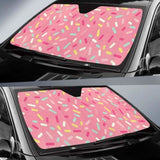 Pink Donut Glaze Candy Pattern Car Auto Sun Shades 103406 - YourCarButBetter