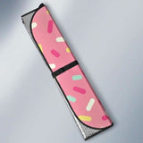 Pink Donut Glaze Candy Pattern Car Auto Sun Shades 103406 - YourCarButBetter