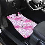 Pink Flamingo Flower Pattern Front And Back Car Mats 201010 - YourCarButBetter