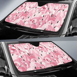 Pink Flamingos Pattern Background Car Auto Sun Shades 172609 - YourCarButBetter