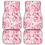 Pink Flamingos Pattern Background Front And Back Car Mats 201010 - YourCarButBetter