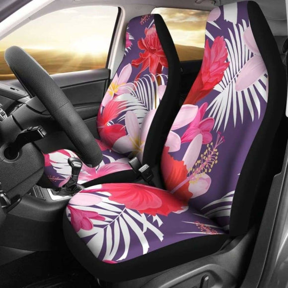 Pink Floral Car Seat Covers 153908 - YourCarButBetter