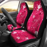 Pink Flowers Car Seat Covers 153908 - YourCarButBetter