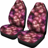 Pink Galaxy Starry Night Nebula Car Seat Covers Outer Space Stars Pattern 550317