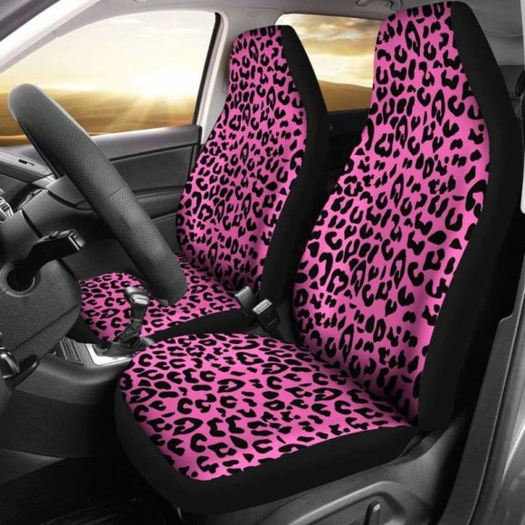 Pink Leopard Print Car Seat Covers 092813 - YourCarButBetter