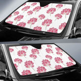 Pink Lotus Waterlily Pattern Car Auto Sun Shades 460402 - YourCarButBetter