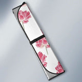 Pink Lotus Waterlily Pattern Car Auto Sun Shades 460402 - YourCarButBetter