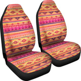 Pink Orange Aztec Car Seat Covers 174510 - YourCarButBetter