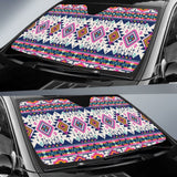 Pink Pattern Native American Auto Sun Shades 093223 - YourCarButBetter