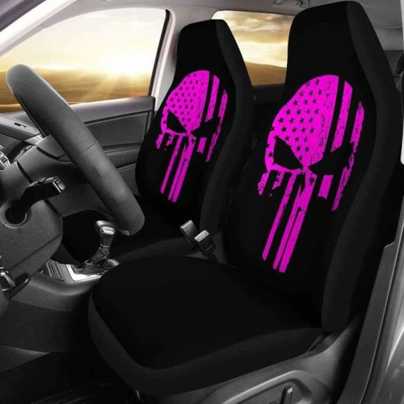 Pink Punisher Car Seat Covers 182417 - YourCarButBetter