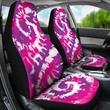 Pink Purple And White Tie Dye Abstract Car Seat Covers 154230 - YourCarButBetter