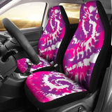Pink Purple And White Tie Dye Abstract Car Seat Covers 154230 - YourCarButBetter
