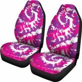 Pink Purple And White Tie Dye Abstract Car Seat Covers 154230 - YourCarButBetter